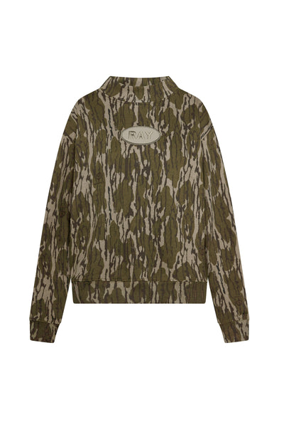 Evergreen Camo Mockneck